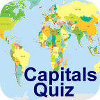 Countries and capitals quiz mobile app